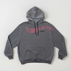 Genuine Authentic Flawless Victory Hoodie Streetwear Skater Graffiti Gray Men-L